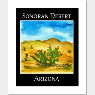 Prickly pear cactus as seen in the Sonoran Desert in Arizona Posters and Art